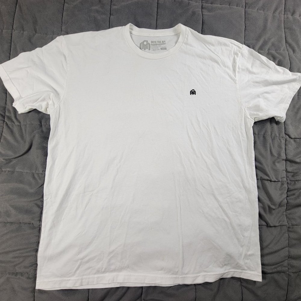 Into the AM Mens 2XL White T Shirt Short Sleeve Casual Comfort Outdoors Athletic